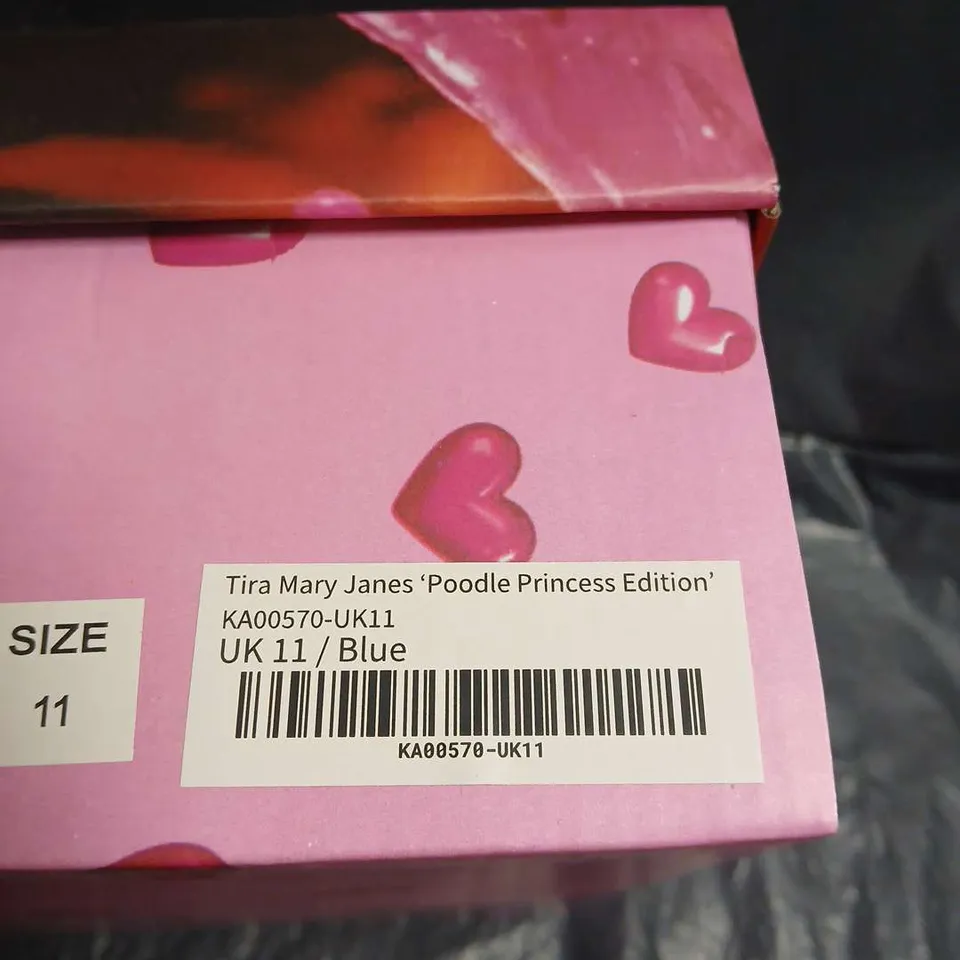 BOXED PAIR OF KOI TIRA MARY JANES 'POODLE PRINCESS EDITION' – UK SIZE 11