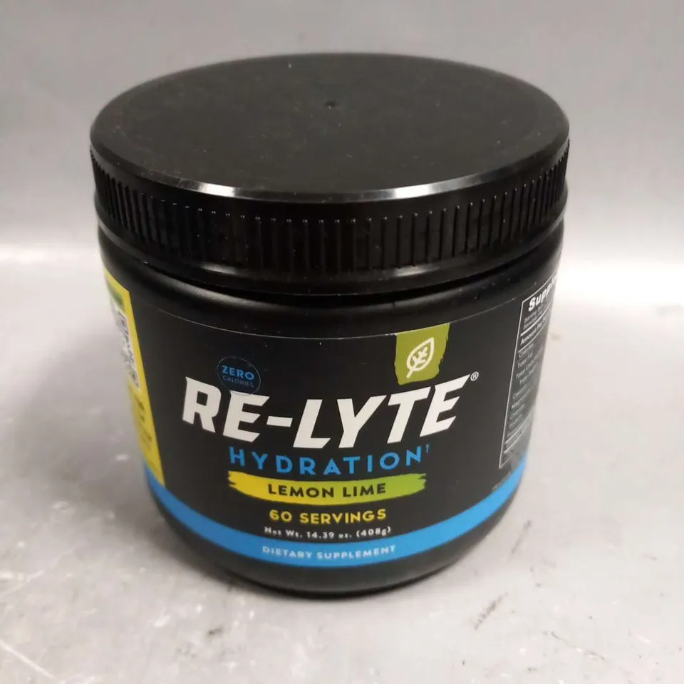 TUB OF RE-LYTE HYDRATION LEMON LIME 60 SERVINGS