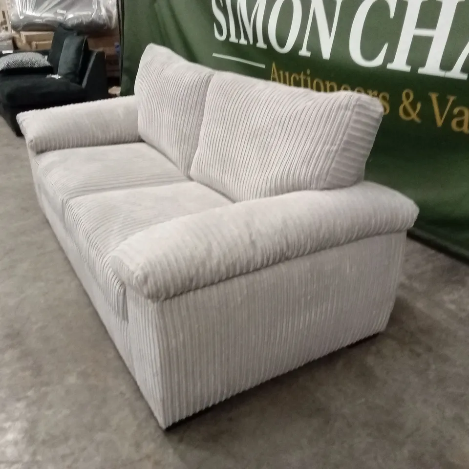 AMALFI STANDARD BACK FABRIC SOFA BED - CREAM RRP £699