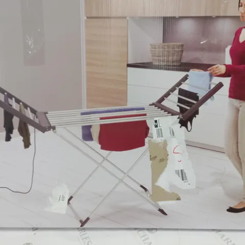 BOXED BLACK + DECKER WINGED HEATED AIRER - COLLECTION ONLY