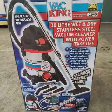 VAC KING 30L WET & DRY  VACUUM CLEANER