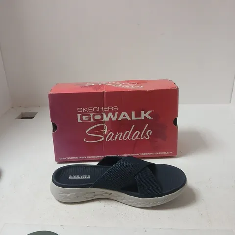 SKECHERS GO WALK SANDALS – NAVY, WOMEN'S UK 6 (US 9 / EUR 39)