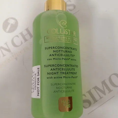 6 COLLISTAR SUPERCONCENTRATED ANTICELLULITE NIGHT TREATMENT WITH ACTIVE MICRO PATCH 200ML