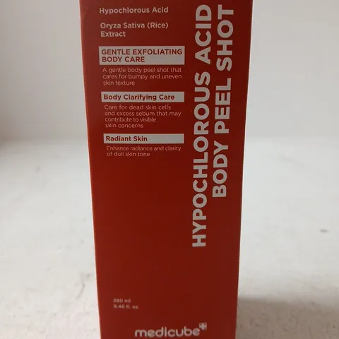 SEALED MEDICUBE HYPOCHLOROUS ACID BODY PEEL SHOT 280ML