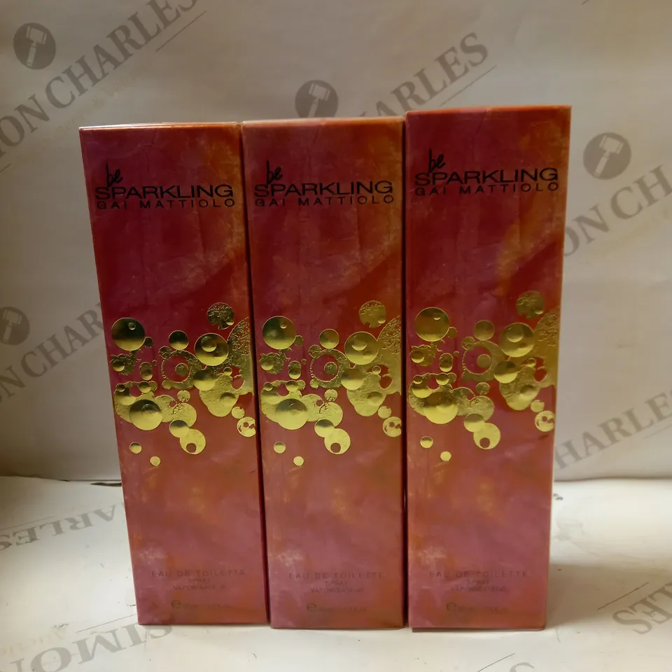 LOT OF 3 X 50ML GAI MATTIOLO BE SPARKLING EAU DE TOILETTE 