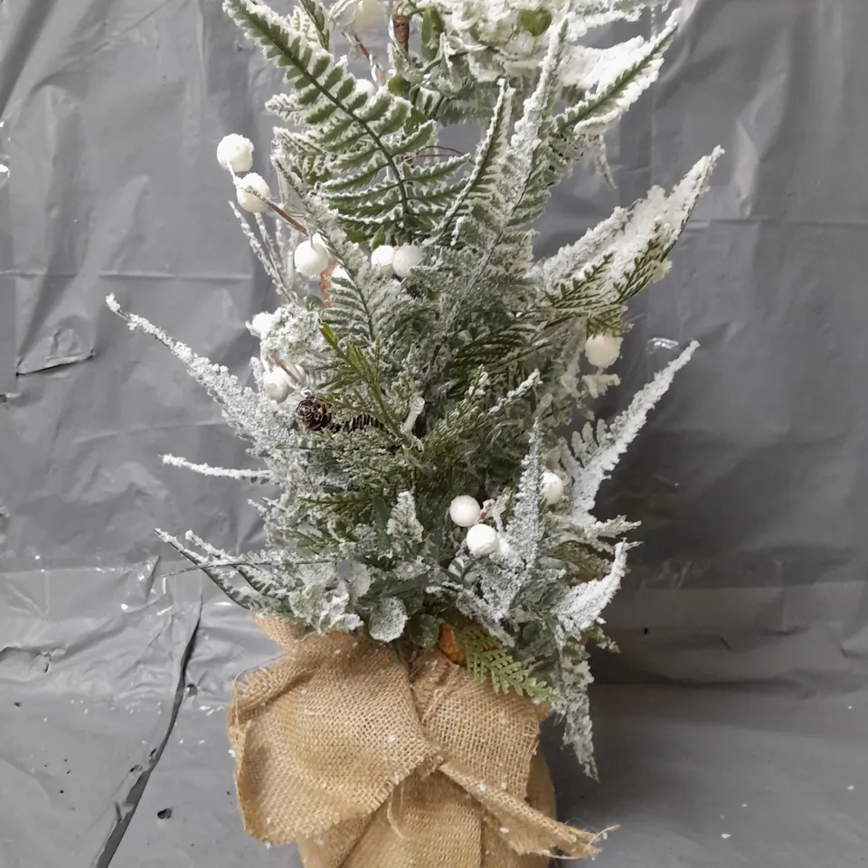 MISTLETOE AND FERN LIT TABLETOP TREE RRP £27.99