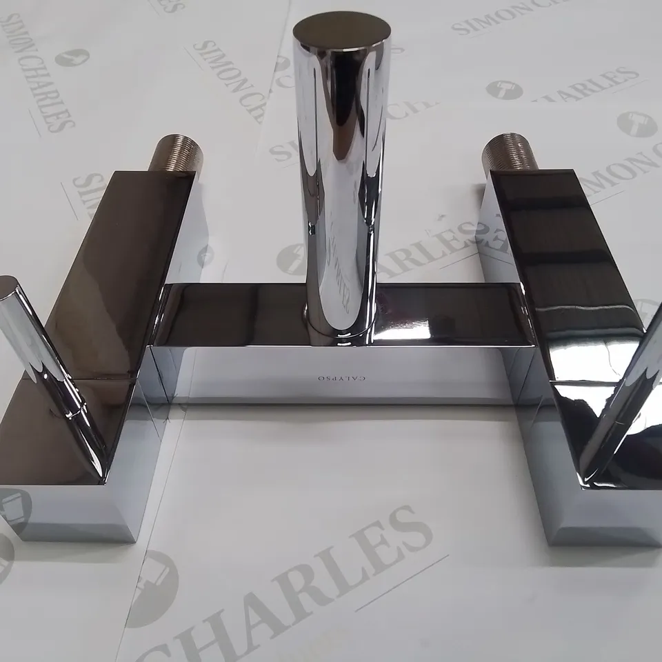 BOXED CALYPSO LUCCA 2H BATH FILLER IN CHROME - 270X230X165MM
