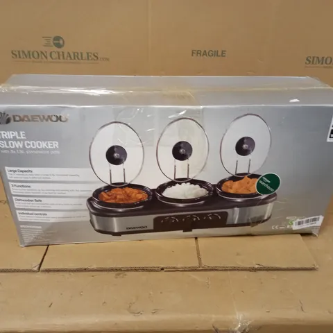 DAEWOODTRIPLE SLOWCOOKER
