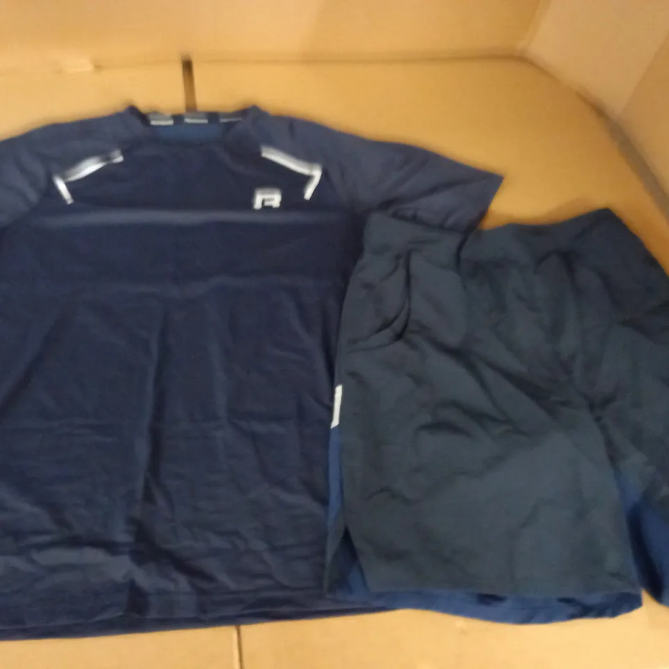 REPRIMO NAVY T-SHIRT AND SHORT SET - SIZE UNSPECIFIED
