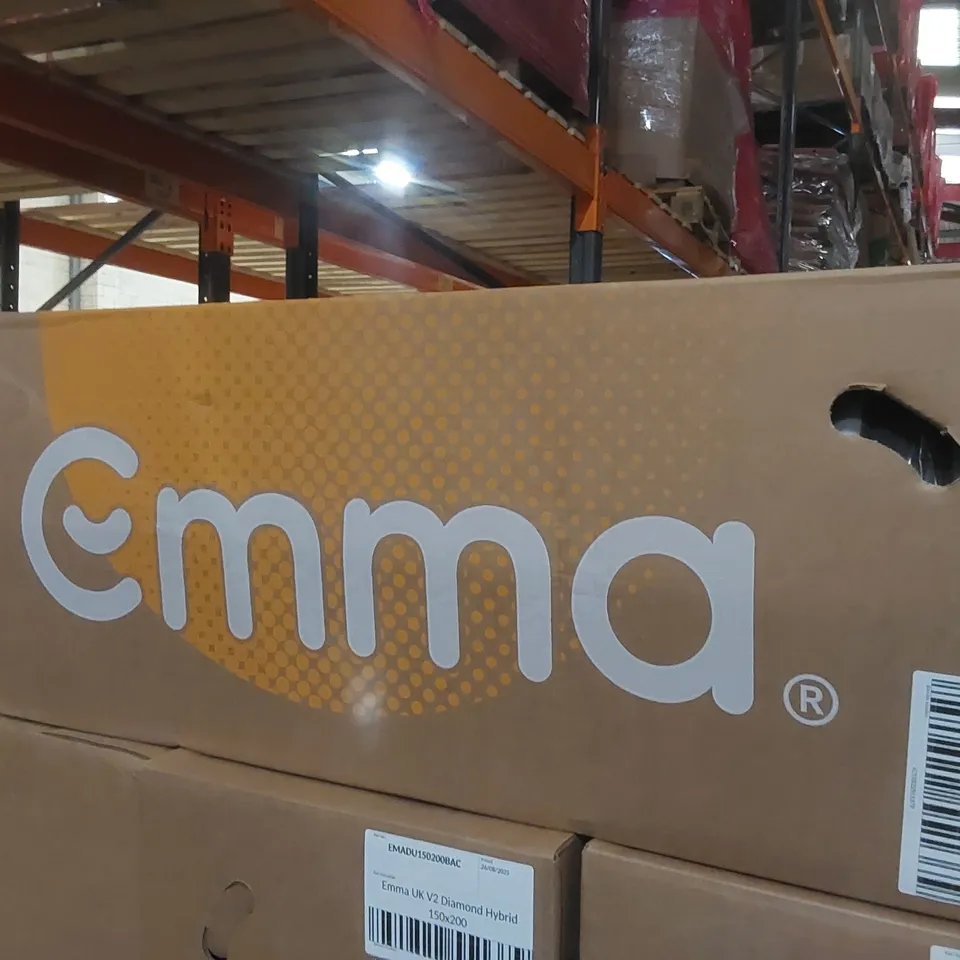BRAND NEW BOXED EMMA UK V2 DIAMOND HYBRID 150 x 200CM KING SIZE MATTRESS 