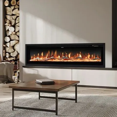 BOXED 12-COLOR FLAME ELECTRIC FIREPLACE 