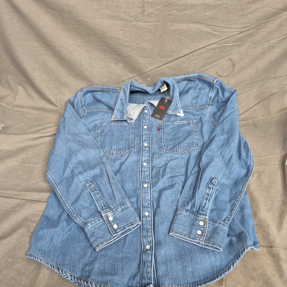LEVI'S DENIM SHIRT JACKET – RELAXED FIT, MEN'S SIZE M