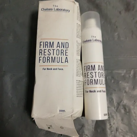 BOXED THE CHELSEA LABORATORY FIRM AND RESTORE FORMULA 50ML