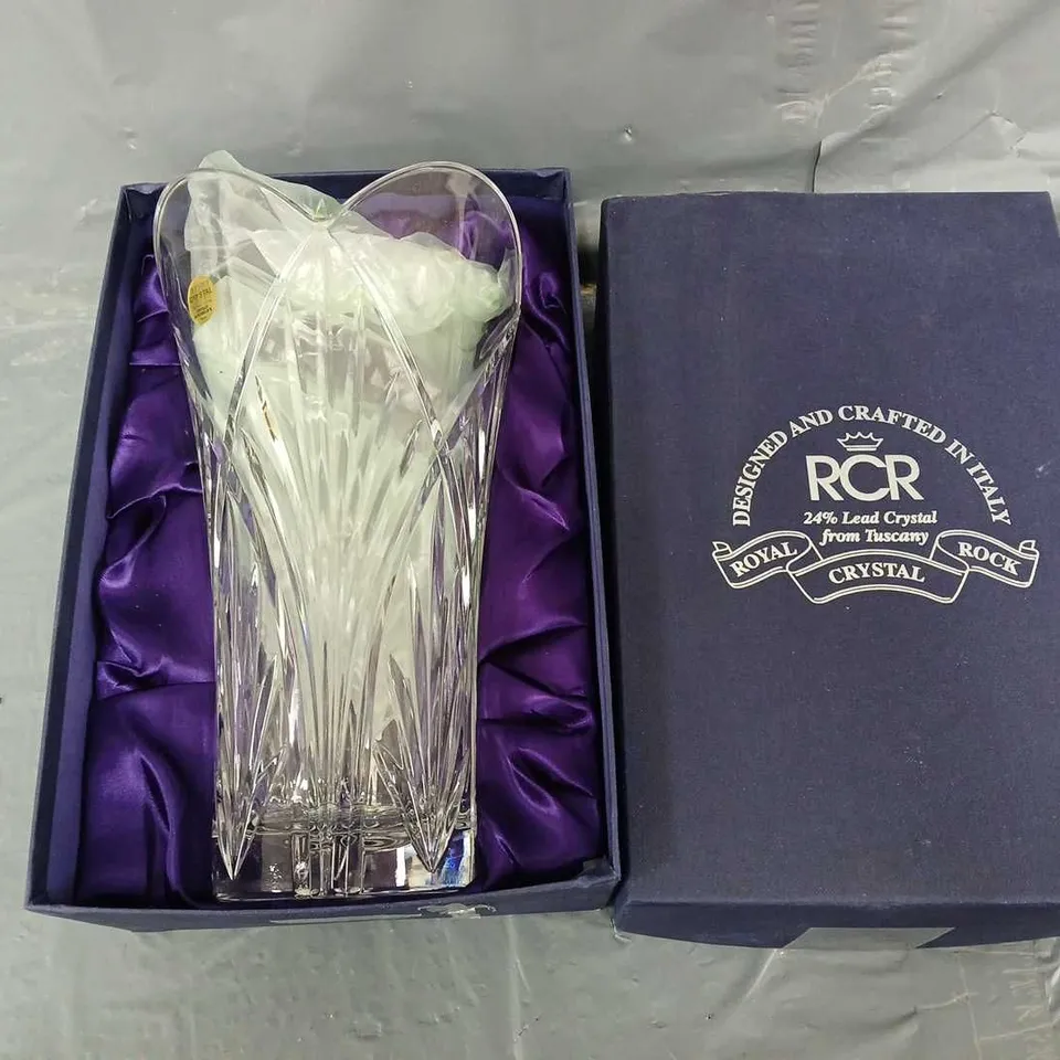 BOXED RCR FLOWER VASE - COLLECTION ONLY 