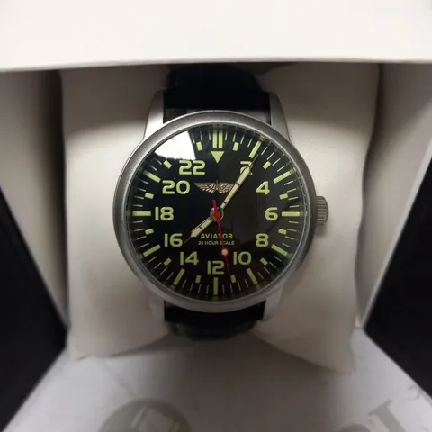 BOXED SOVIET WATCHES AVIATOR 24 HOUR SCALE WRIST WATCH