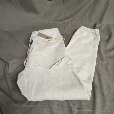 ESSENTIALS JOGGERS IN LIGHT OATMEAL SIZE M