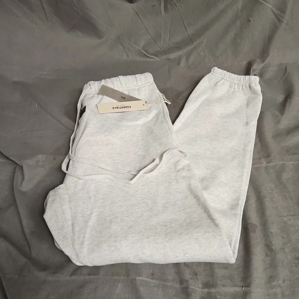 ESSENTIALS JOGGERS IN LIGHT OATMEAL SIZE M