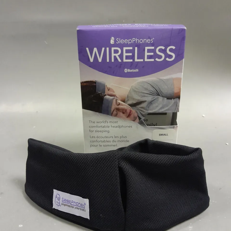 BOXED SLEEP PHONES WIRELESS SLEEPING HEADPHONES IN BLACK - S