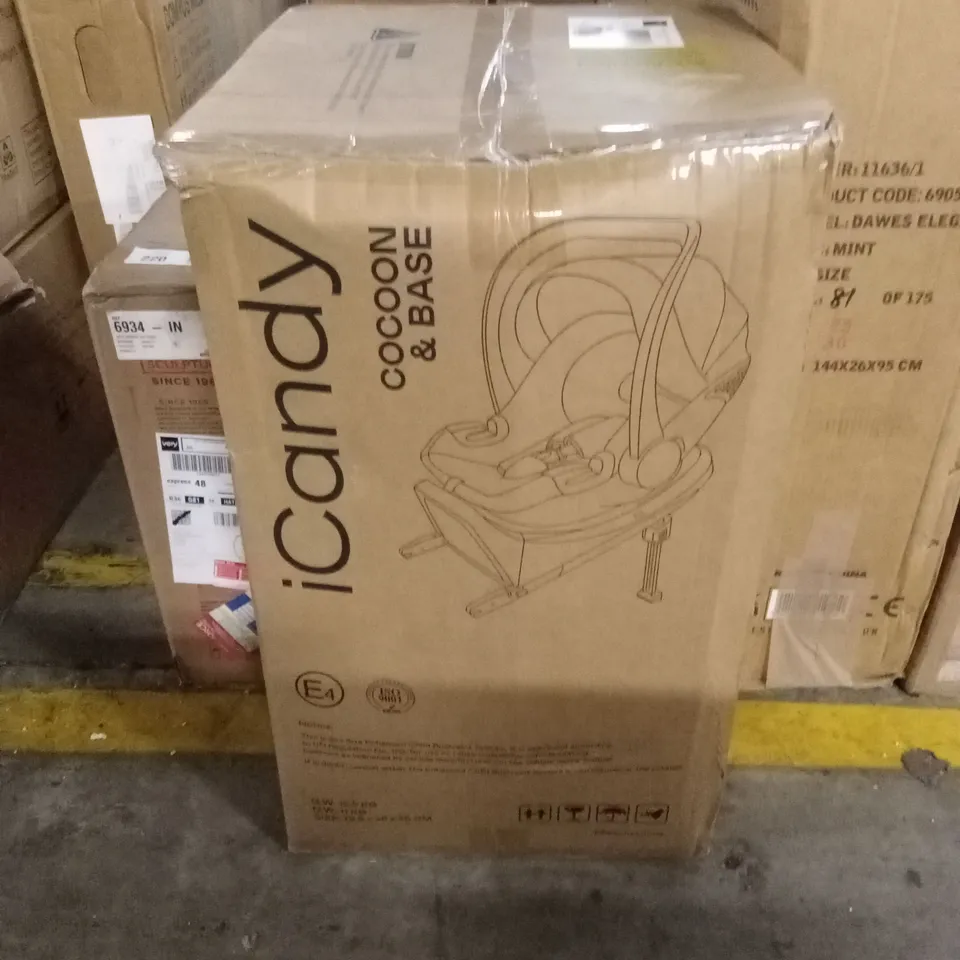 BOXED ICANDY COCOON CAR SEAT & BASE