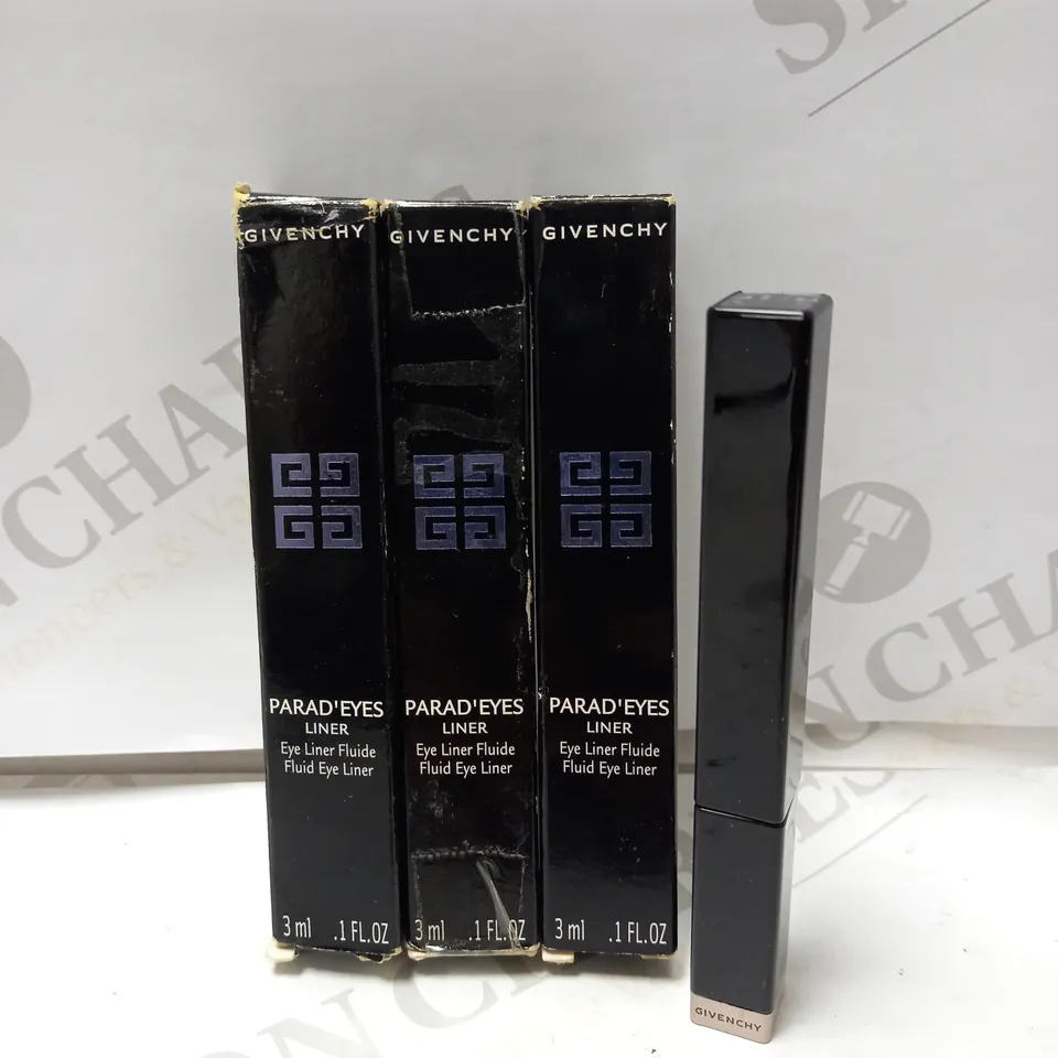 LOT OF 3 GIVENCHY PARAD' EYES FLUID EYE LINER - 3 BLUE LAGOON 
