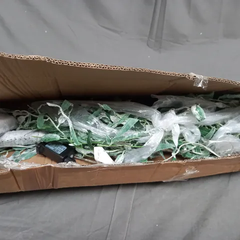 OUTLET ALISON CORK 180CM PRE-LIT SAGE GREEN LEAF WILLOW TREE - COLLECTION ONLY