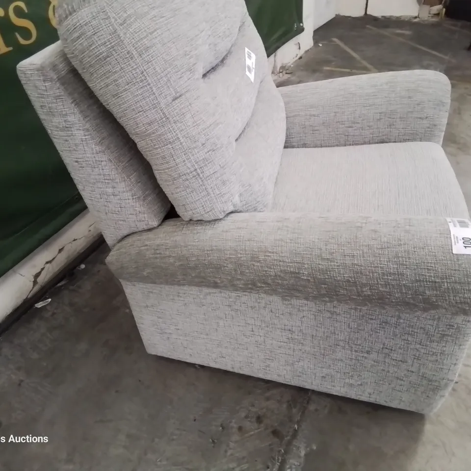QUALITY BRITISH DESIGNER & MANUFACTURED G PLAN HOLMES EASY CHAIR FARROW MIST FABRIC 