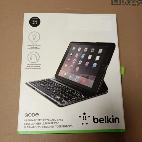BOXED BELKIN QODE ULTIMATE KEYBOARD PRO CASE FOR IPAD AIR 2 