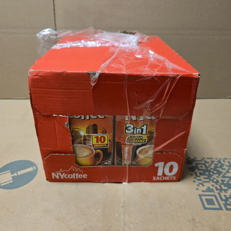 NY COFFEE 3-IN-1 INSTANT COFFEE DRINK SACHETS - SALTED CARAMEL –  1.4KG
