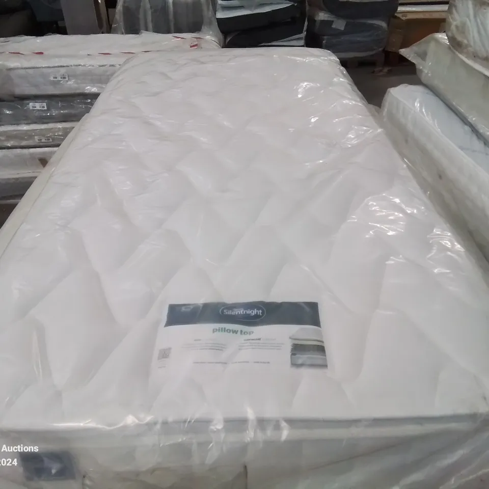 QUALITY BAGGED SILENTNIGHT PILLOW TOP 782 SPRING SUPPORT SINGLE MATTRESS 