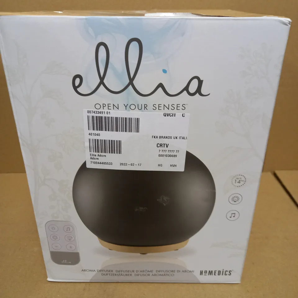 BOXED ELLINA HOMEDICS AROMA DIFFUSER ARM-770SO-WW