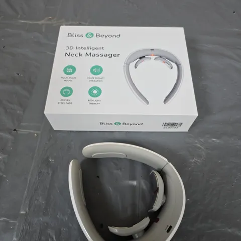 BLISS & BEYOND 3D INTELLIGENT NECK MASSAGER – BOXED