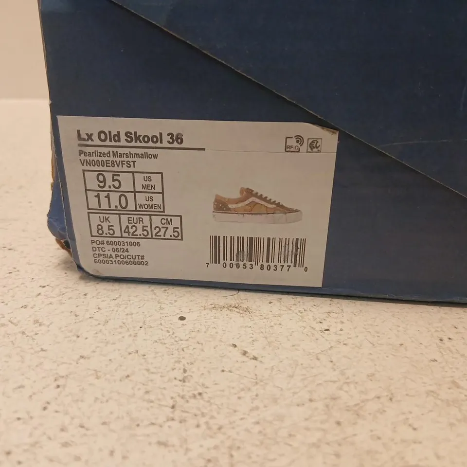 VANS OLD SKOOL SNEAKERS – BROWN/TAN, UK 8.5 (US 9.5)