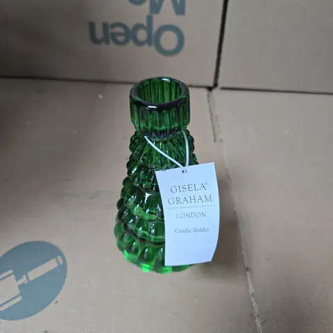 6X GISELA GRAHAM CANDLESTICK HOLDER GREEN 