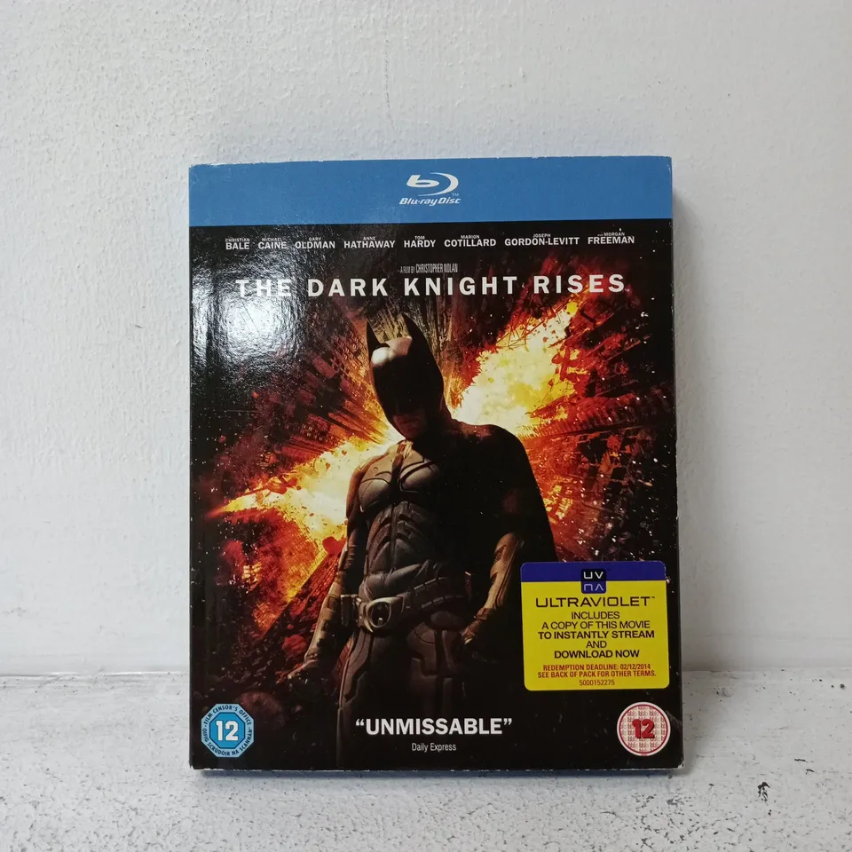 THE DARK KNIGHT RISES BLU RAY