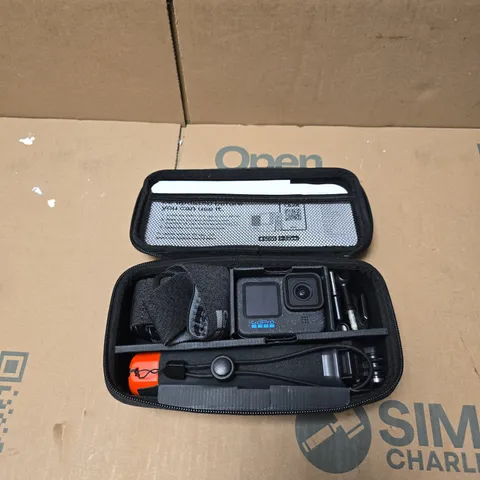 GOPRO HERO12 BLACK ACTION CAMERA WITH CASE & ACCESSORIES