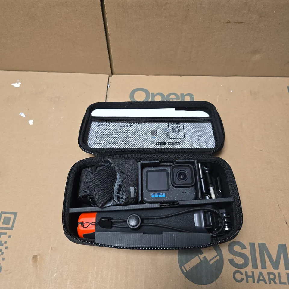 GOPRO HERO12 BLACK ACTION CAMERA WITH CASE & ACCESSORIES