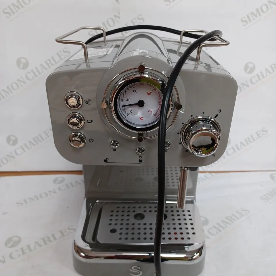 SWAN RETRO ESPRESSO MAKER GREY RRP £99