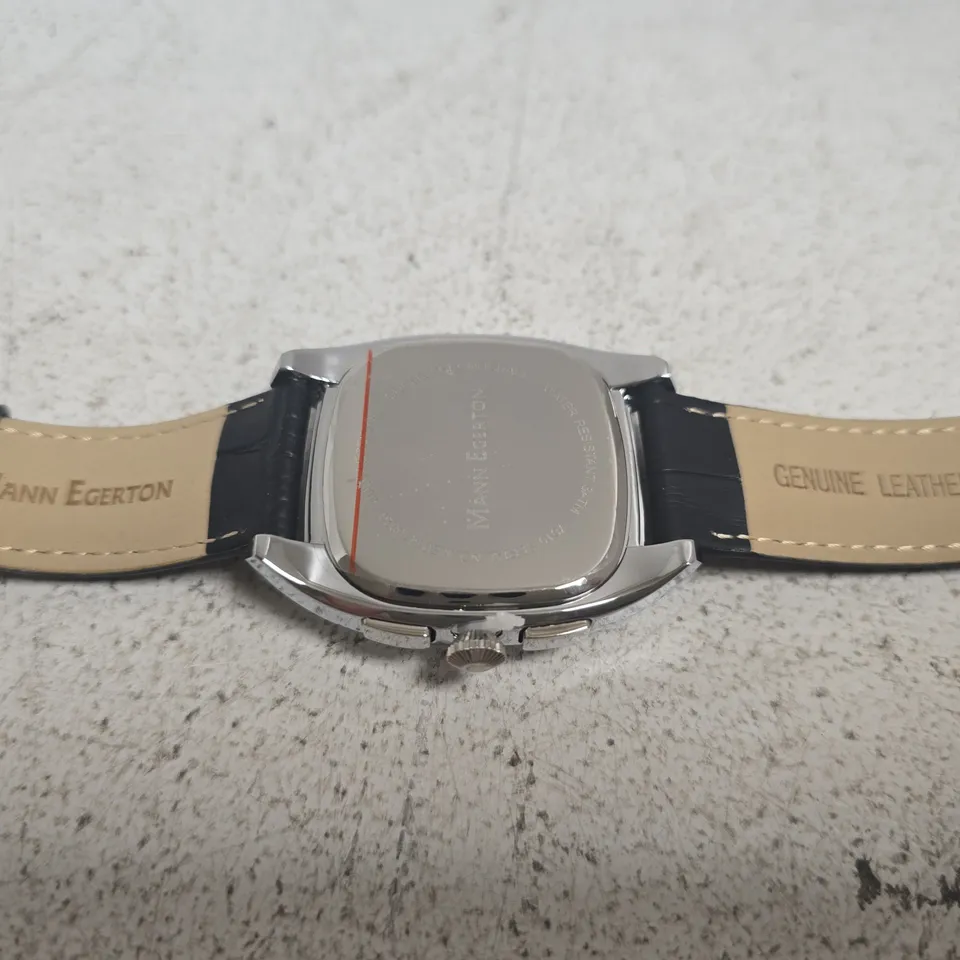 MANN EGERTON GLIDER WATCH IN STEEL/RED