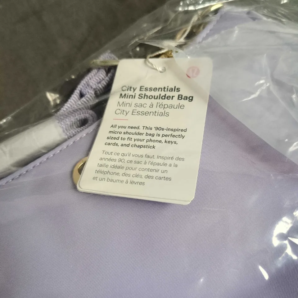 LULULEMON CITY ESSENTIALS MINI SHOULDER BAG – LAVENDER FROST