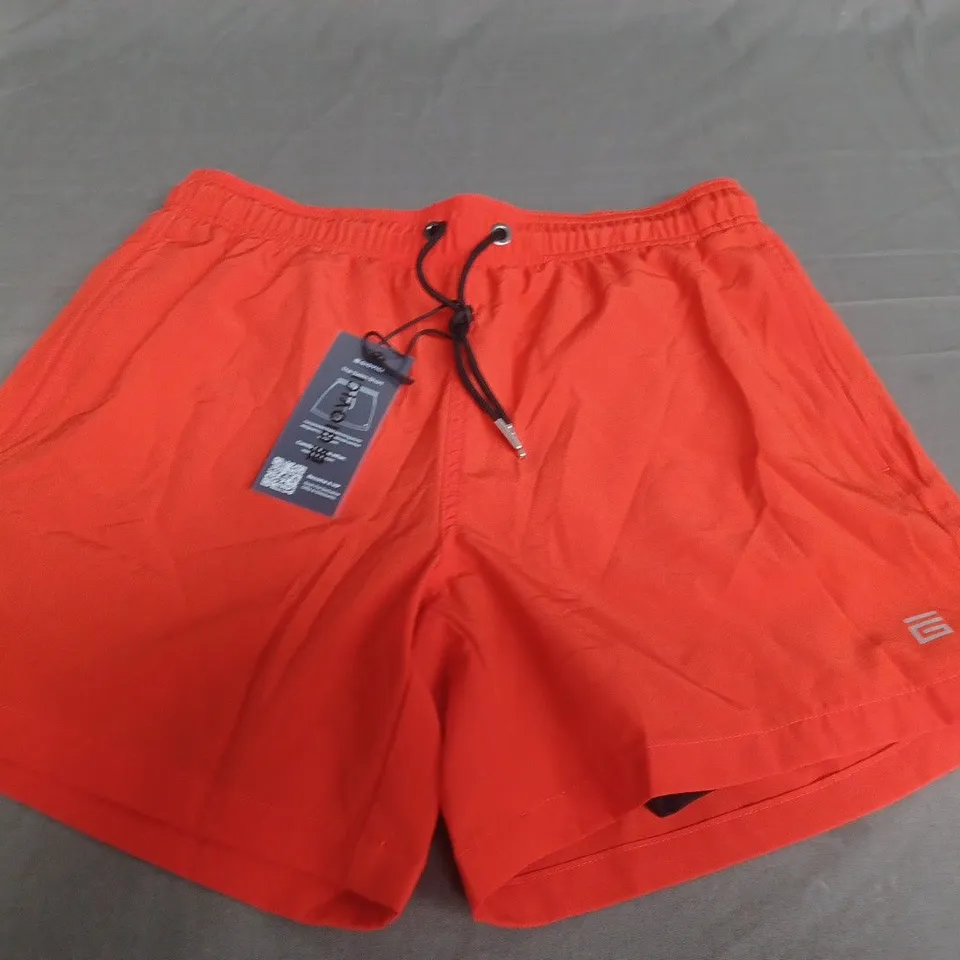 GIOVICI THE SWIM SHORTS IN ORANGE - SMALL