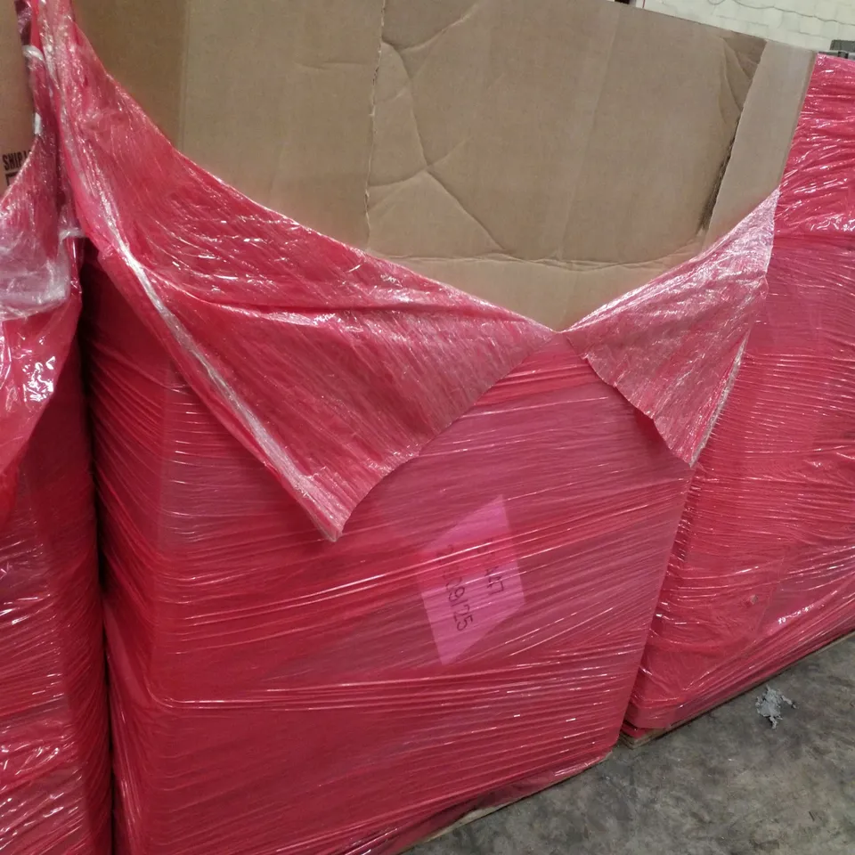 PALLET CONTAINING ASSORTED PRODUCTS INCLUDING PLAYPEN, WEIGHTED BLANKET, CAT LITTER BOX, MATTRESS TOP MASSAGE KIT & WOODEN TRIPOD EASEL