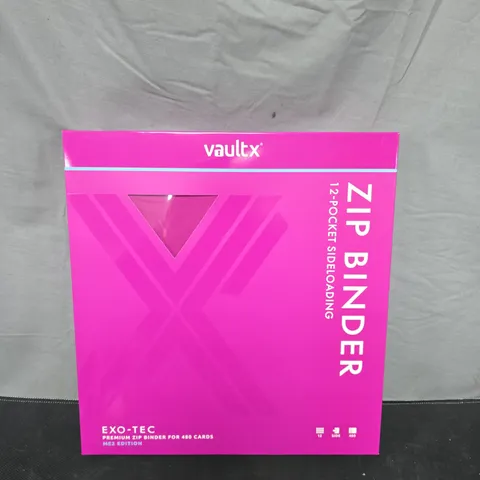 VAULTX ZIP BINDER 12-POCKET SIDE-LOADING ME2 EDITION FOR 480 CARDS
