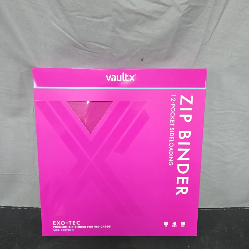 VAULTX ZIP BINDER 12-POCKET SIDE-LOADING ME2 EDITION FOR 480 CARDS