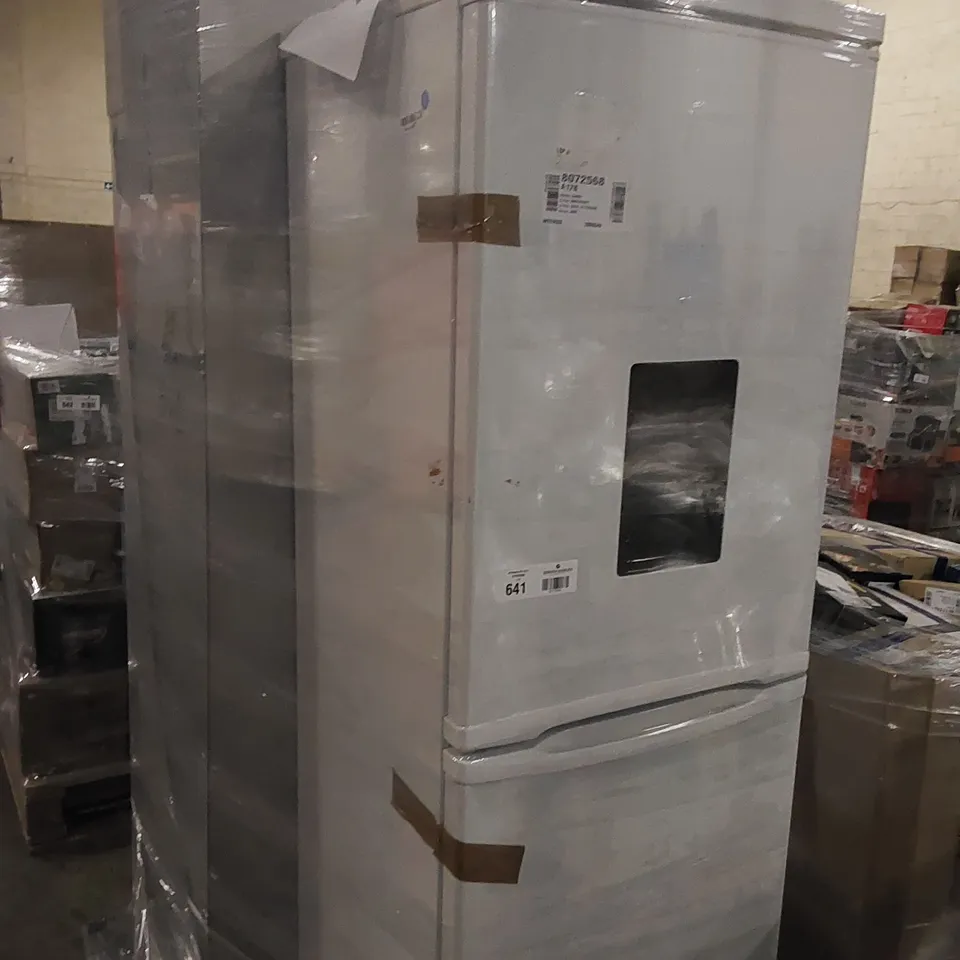 HAIER FREESTANDING FRIDGE FREEZER SILVER AND CANDY CHCS 517FWWDK FREESTANDING AMERICAN FRIDGE FREEZER