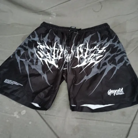 STAYCOLD APPAREL MENβS SHORTS β BLACK/GREY SIZE XXL