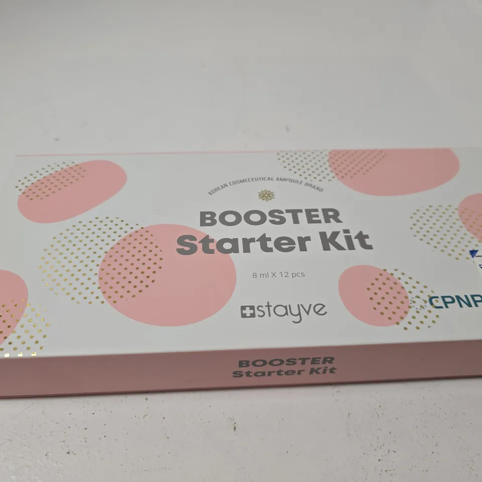STAYVE BOOSTER STARTER KIT – 12 X 8ML KOREAN SKINCARE AMPOULES (BOXED)