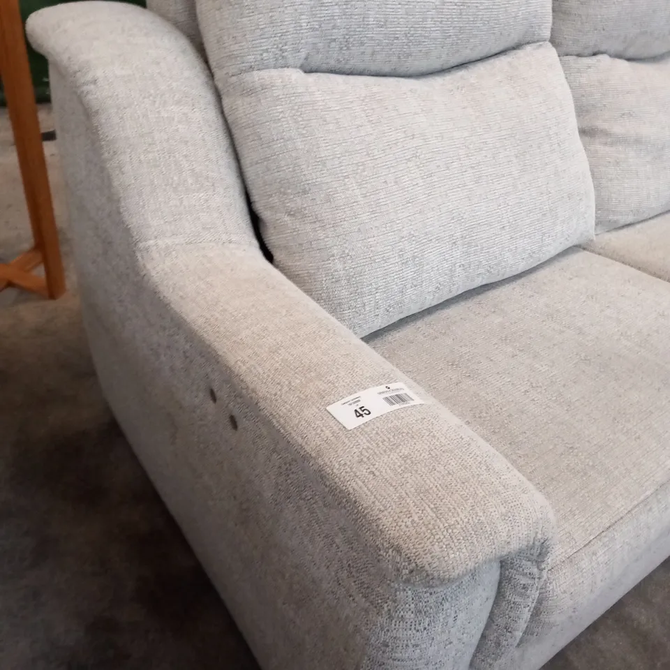 DESIGNER G PLAN FIRTH EIDER GREY ELECTRIC RECLINING LARGE SOFA