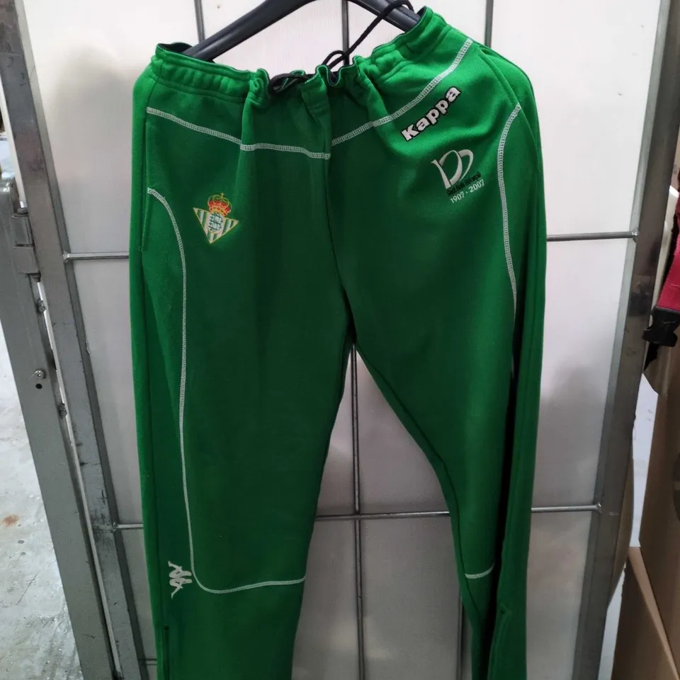KAPPA REAL BETIS BALOMPIÉ TRACK JACKET & PANTS – GREEN/WHITE, CENTENARY 1907-2007