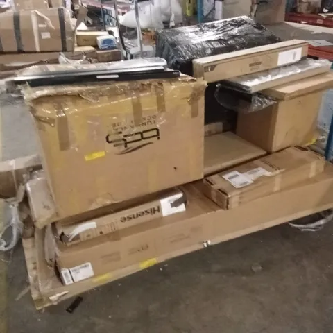 PALLET OF ASSORTED INCOMPLETE FURNITURE PARTS AND PIECES