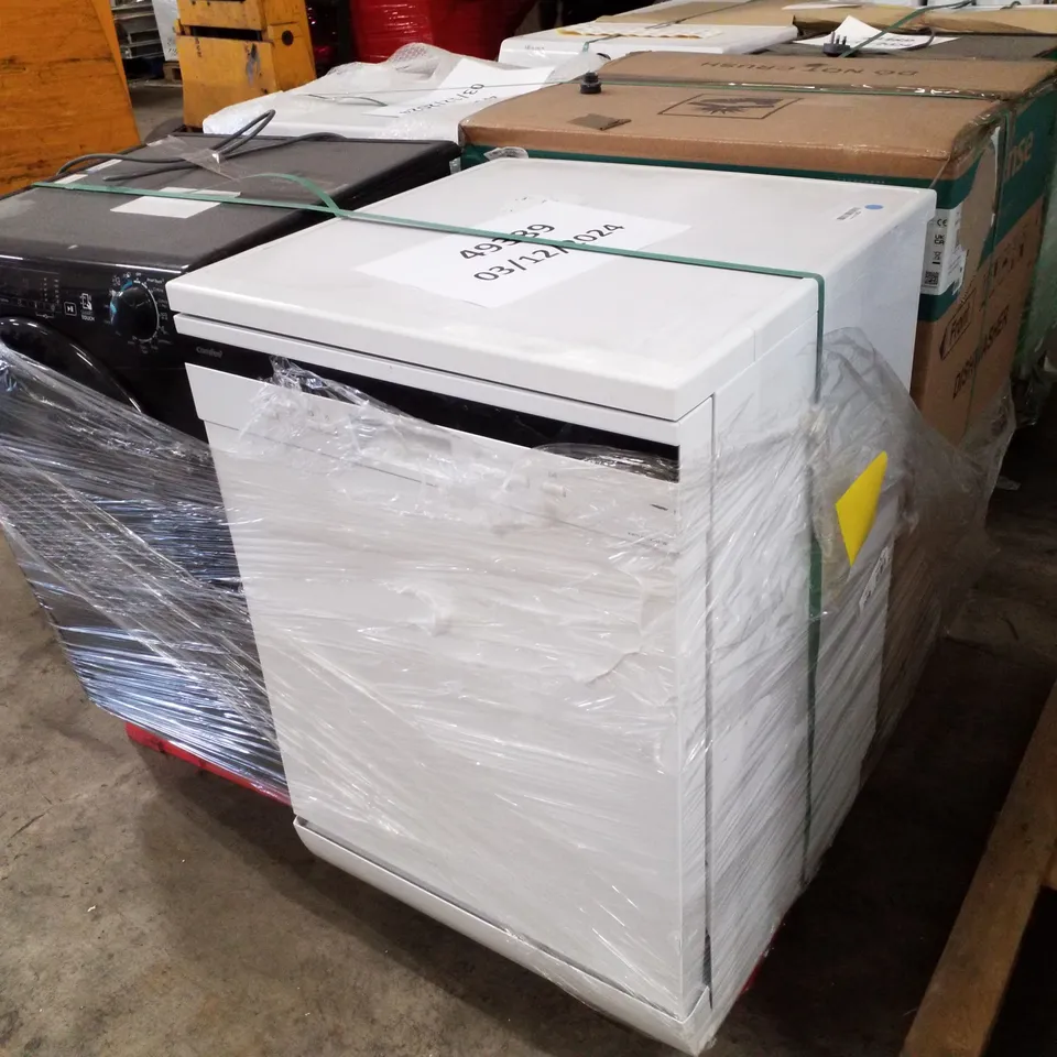 PALLET OF APPROXIMATELY 4 UNPROCESSED RAW RETURN WHITE GOODS TO INCLUDE;